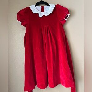 Edgehill Collection Red Velvet Dress Size 6x
